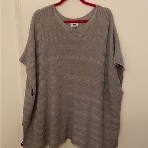 Gray poncho